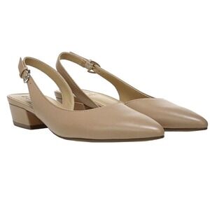 Naturalizer Banks Slingback Slip On Low Heels Sz 7.5 D'Orsay Pointed Toe